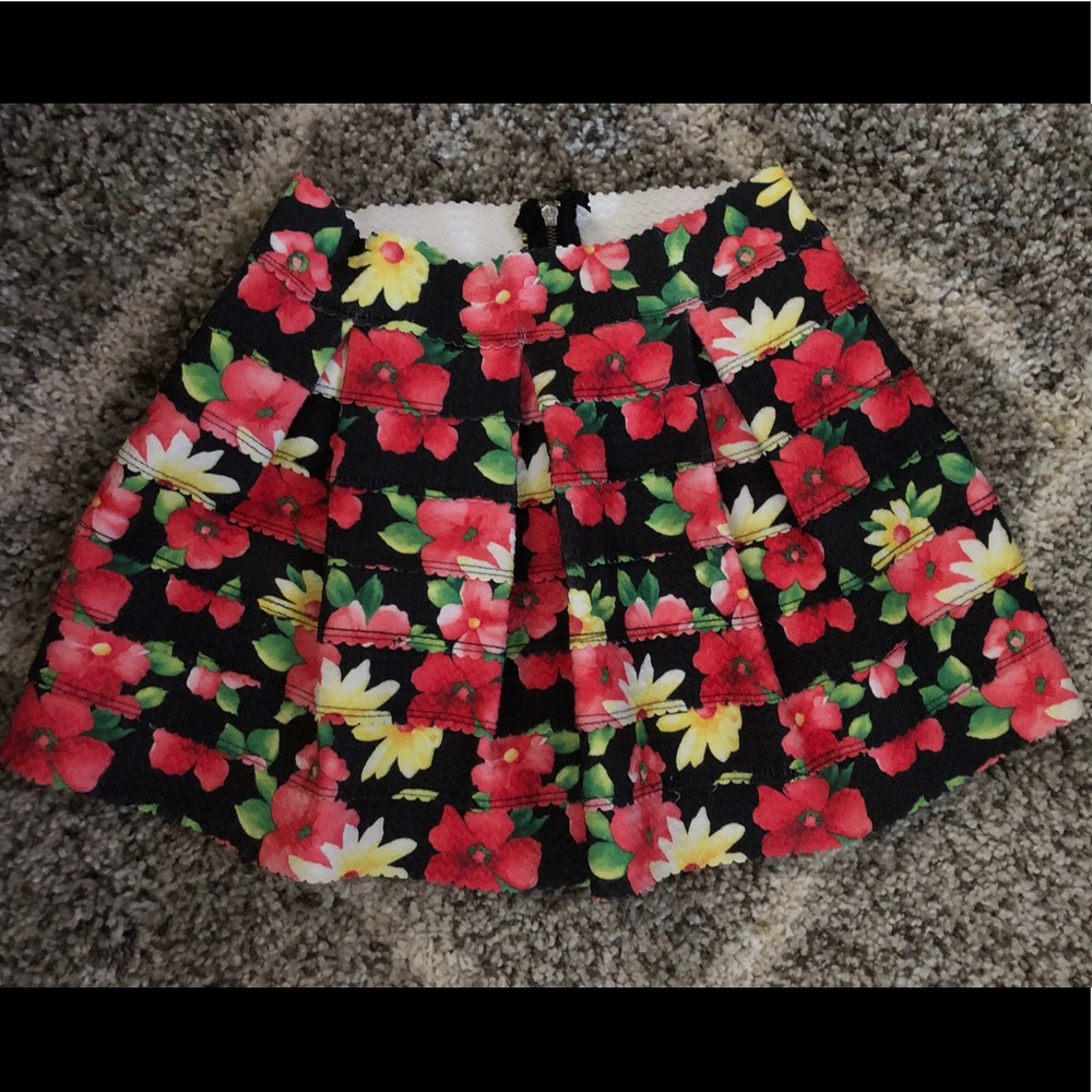 Floral print skirt / M